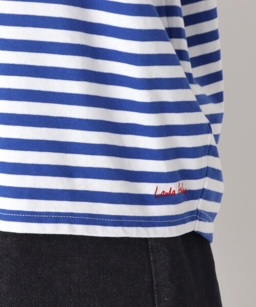 LAURA ASHLEY(ローラアシュレイ)の「コットン プルオーバー(Tシャツ/カットソー・レディース・ブルー系/ホワイト・38)」の7枚目の写真