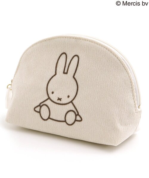 Miffy　ポーチ ミッフィーラウンドポーチ＜WHITE＞（ポーチ）｜Miffy