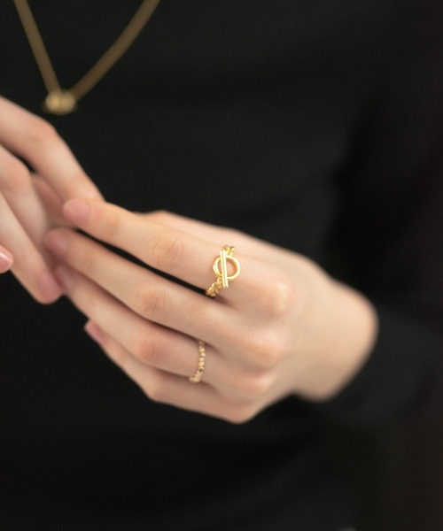 novice（ノーヴィス）の「【novice】Mantel Chain Ring（リング・レディース・シルバー/ゴールド・FREE）」の6枚目の写真