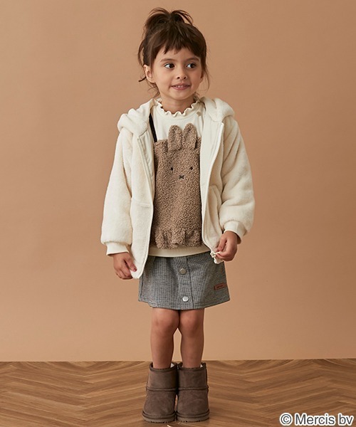 petit main（プティマイン）の「【miffy】 faceスカパン（スカート・キッズ・パープル系その他/ライトベージュ/ブラック・120cm/80ｃｍ/100cm/130cm/90cm/110cm）」の22枚目の写真