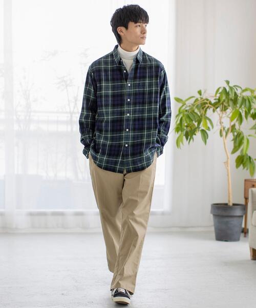 coen（コーエン）の「天竺タートルネックTシャツ（Tシャツ/カットソー・メンズ・ホワイト/ブラック・S/M/L/XL）」の9枚目の写真