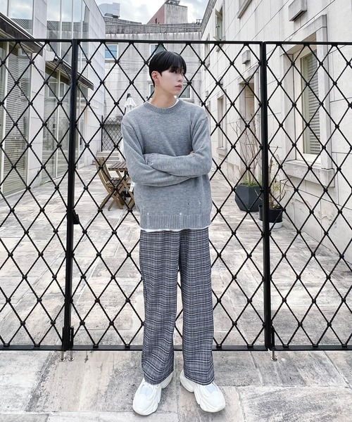 Figments(フィグメンツ)の「チェックイージーパンツ(その他パンツ・レディース・ブラウン/ブラック・FREE)」の7枚目の写真