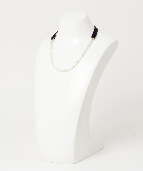 flower（フラワー）の「クラシカルパールネックレス（ネックレス・レディース・ブラック・FREE）」の8枚目の写真