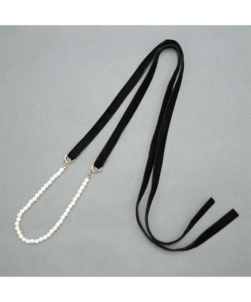 flower（フラワー）の「クラシカルパールネックレス（ネックレス・レディース・ブラック・FREE）」の7枚目の写真