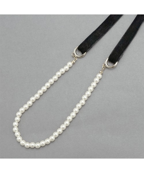 flower（フラワー）の「クラシカルパールネックレス（ネックレス・レディース・ブラック・FREE）」の6枚目の写真