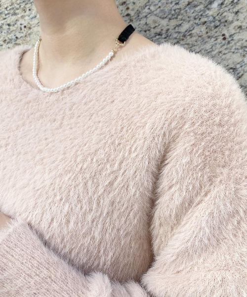 flower（フラワー）の「クラシカルパールネックレス（ネックレス・レディース・ブラック・FREE）」の18枚目の写真