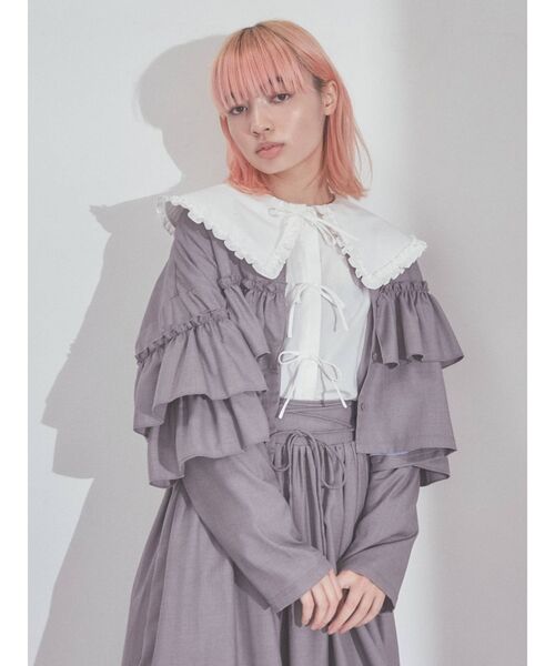 merry jenny（メリージェニー）の「ラッフルフリルジャケット