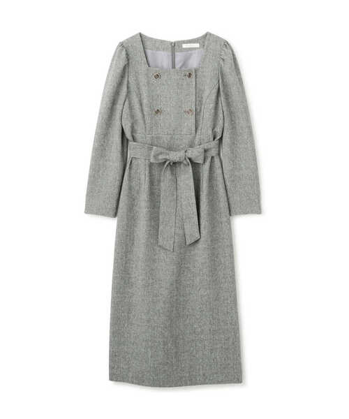 PROPORTION BODY DRESSING（プロポーションボディドレッシング）の「フロント釦タイトワンピース / 1213140107（ワンピース・レディース・グレー/ネイビー・X-SMALL/SMALL/MEDIUM）」の10枚目の写真