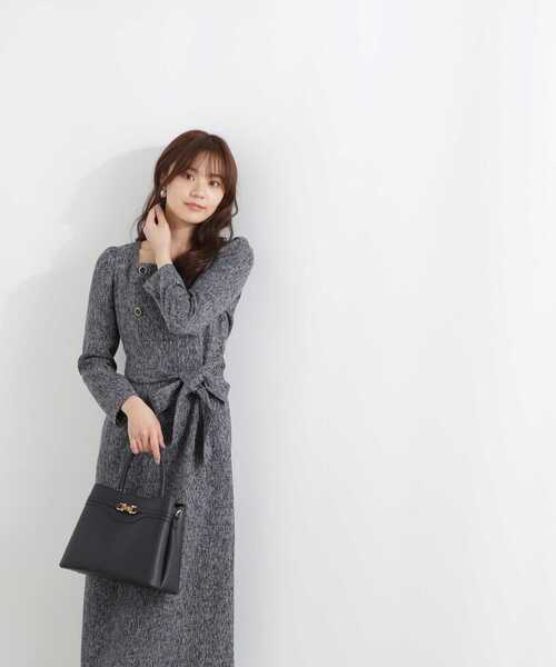 PROPORTION BODY DRESSING（プロポーションボディドレッシング）の「フロント釦タイトワンピース / 1213140107（ワンピース・レディース・グレー/ネイビー・X-SMALL/SMALL/MEDIUM）」の11枚目の写真