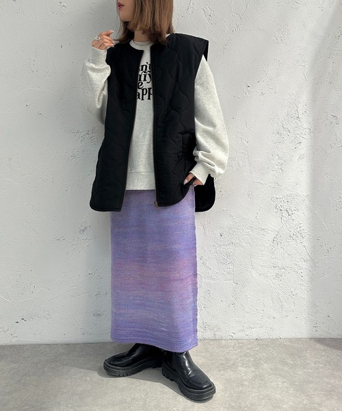 apres jour mignon(アプレジュールミニョン)の「グラデナロースカート【ZOZOTOWN限定アイテム】(スカート・レディース・ブラック/パープル/グリーン・SMALL/X-LARGE/MEDIUM)」の10枚目の写真