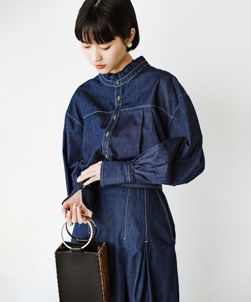 haco!（ハコ）の「毎日ズキュン！とくる2WAYデニムブラウス（シャツ