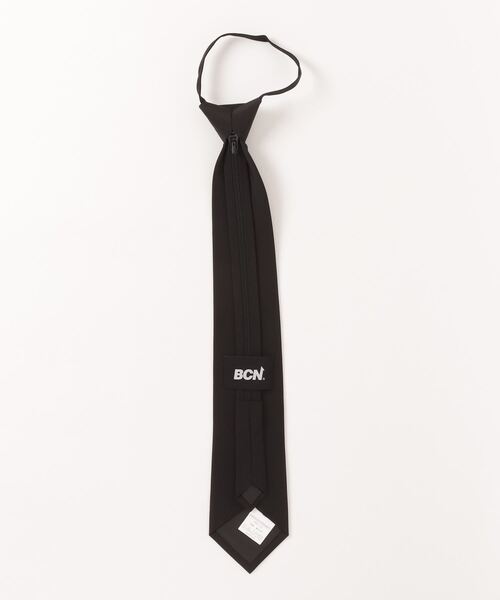 BASIC COTTON（ベーシックコットン）の「【BASIC COTTON / ベーシックコットン】BASIC NECK TIE /ネクタイ タイ ロゴネクタイ（ネクタイ・メンズ・ブラック・ONE SIZE）」の4枚目の写真