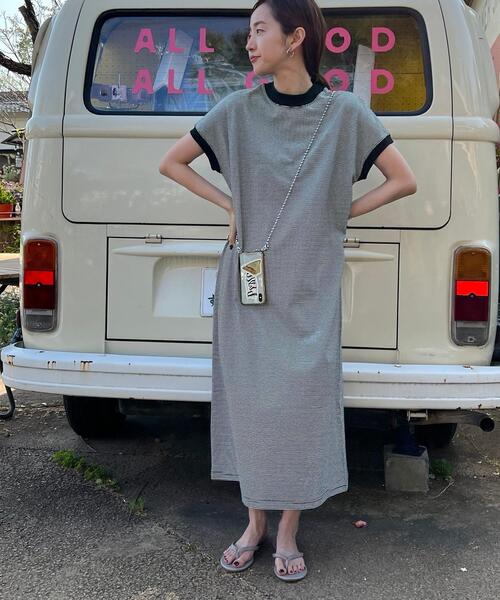 coen（コーエン）の「【WEB限定】リピT・USAコットンハイネックロングTシャツワンピース（ワンピース・レディース・ダークグレー/ブラウン/その他3/イエロー/その他1/ブラック・S/M）」の7枚目の写真