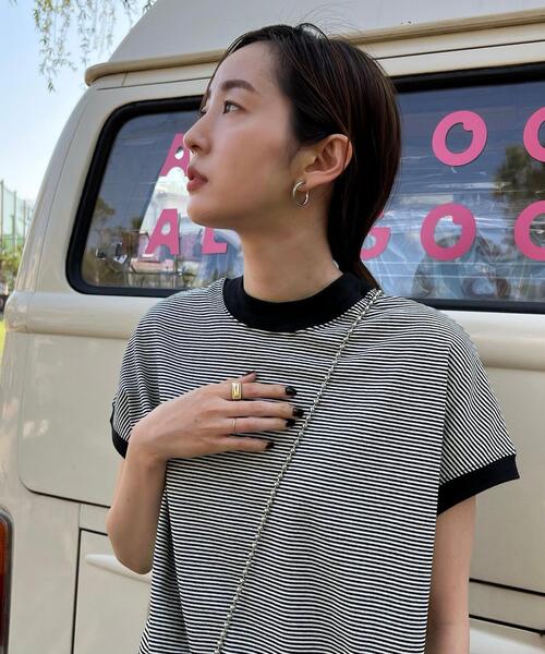 coen（コーエン）の「【WEB限定】リピT・USAコットンハイネックロングTシャツワンピース（ワンピース・レディース・ダークグレー/ブラウン/その他3/イエロー/その他1/ブラック・S/M）」の8枚目の写真