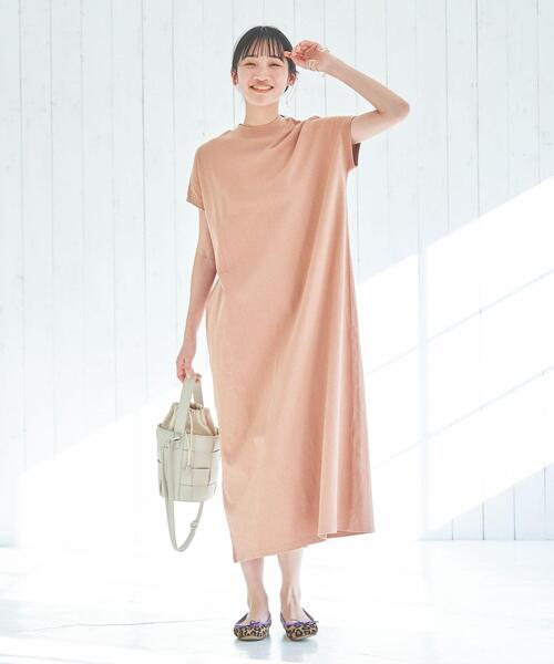 coen（コーエン）の「【WEB限定】リピT・USAコットンハイネックロングTシャツワンピース（ワンピース・レディース・ダークグレー/ブラウン/その他3/イエロー/その他1/ブラック・S/M）」の13枚目の写真