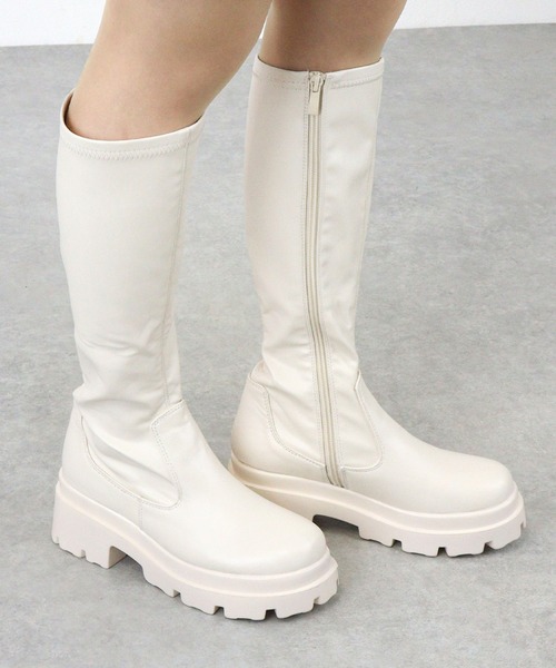 【セール】LOVEHUNTER /ボリュームソールロングブーツ (1586)（ブーツ）｜LOVEHUNTER（ラブハンター）