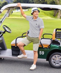 adidas（アディダス）の「ウッドタイルパターンプリント 半袖ポロシャツ【adidas Golf/アディダスゴルフ】（ポロシャツ）」