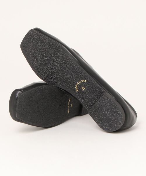 noyau（ノヤウ）の「スクエアトゥリボンバレエシューズ（バレエシューズ・レディース・ブラック/シルバー/アイボリー・S/L/M/LL）」の4枚目の写真