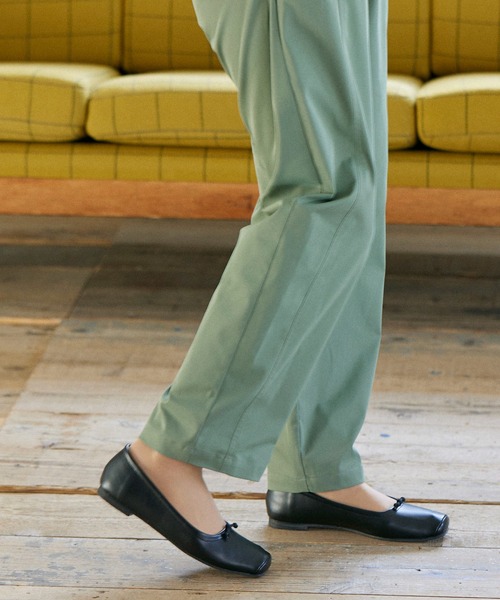 noyau（ノヤウ）の「スクエアトゥリボンバレエシューズ（バレエシューズ・レディース・ブラック/シルバー/アイボリー・S/L/M/LL）」の21枚目の写真