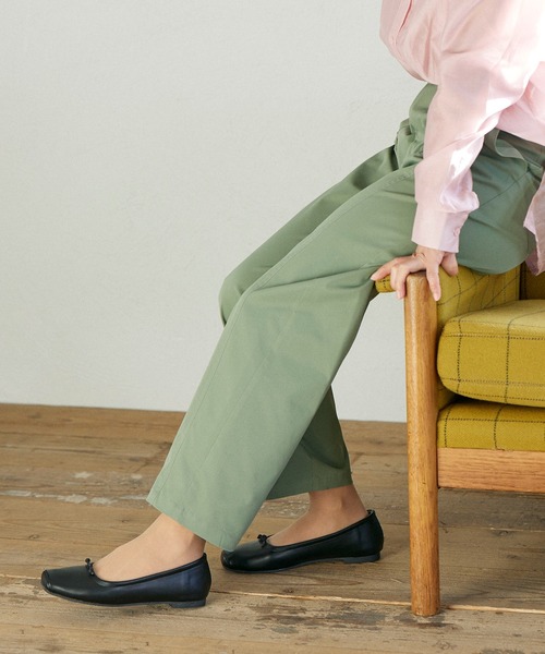 noyau（ノヤウ）の「スクエアトゥリボンバレエシューズ（バレエシューズ・レディース・ブラック/シルバー/アイボリー・S/L/M/LL）」の20枚目の写真