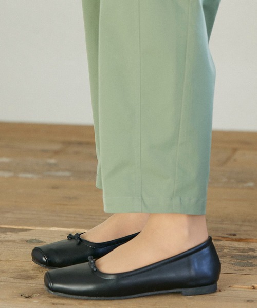 noyau（ノヤウ）の「スクエアトゥリボンバレエシューズ（バレエシューズ・レディース・ブラック/シルバー/アイボリー・S/L/M/LL）」の18枚目の写真