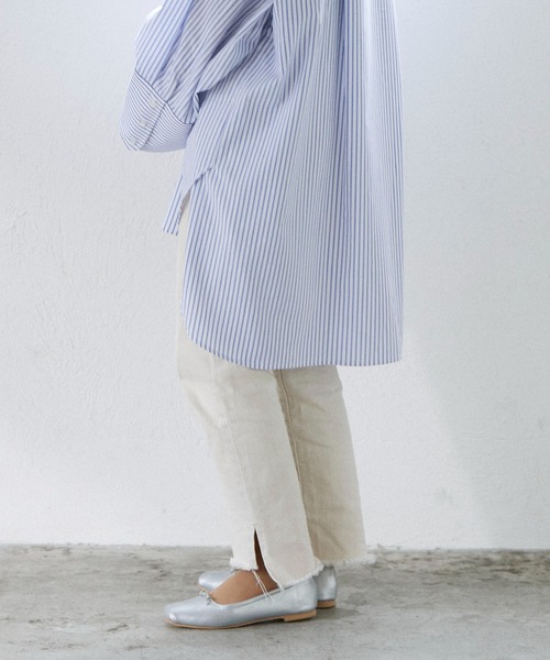 noyau（ノヤウ）の「スクエアトゥリボンバレエシューズ（バレエシューズ・レディース・ブラック/シルバー/アイボリー・S/L/M/LL）」の8枚目の写真