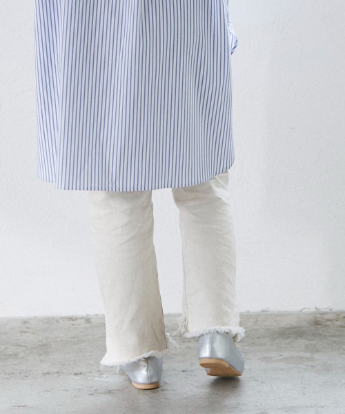 noyau（ノヤウ）の「スクエアトゥリボンバレエシューズ（バレエシューズ・レディース・ブラック/シルバー/アイボリー・S/L/M/LL）」の7枚目の写真