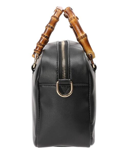 Te chichi TERRASSE（テチチテラス）の「バンブーハンドルボストンバッグ（ハンドバッグ・レディース・ブルー/オフホワイト/ブラック・ﾌﾘ-）」の15枚目の写真