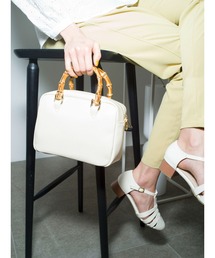 Te chichi TERRASSE | バンブーハンドルボストンバッグ(ハンドバッグ)