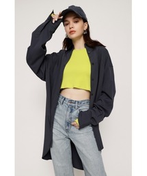 SLY | BACK OPEN OVERSIZE SH バックオープン オーバーサイズ シャツ ビッグサイズ スリット(シャツ/ブラウス)