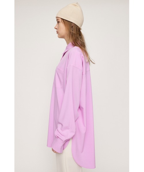 SLY（スライ）の「BACK OPEN OVERSIZE SH バックオープン オーバーサイズ シャツ ビッグサイズ スリット（シャツ/ブラウス・レディース・ライトブラック/ホワイト/ピンク・FREE）」の18枚目の写真