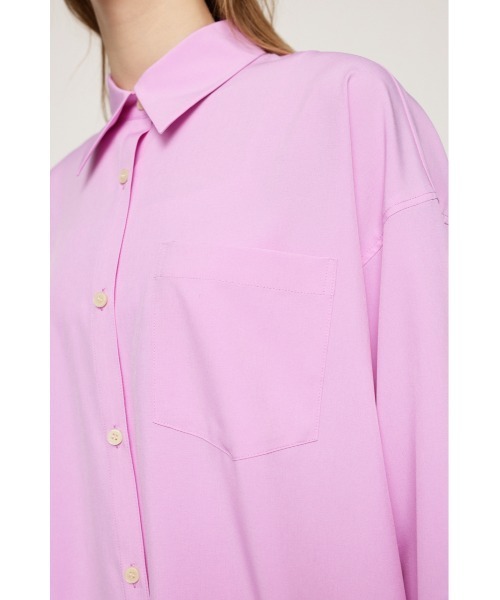 SLY（スライ）の「BACK OPEN OVERSIZE SH バックオープン オーバーサイズ シャツ ビッグサイズ スリット（シャツ/ブラウス・レディース・ライトブラック/ホワイト/ピンク・FREE）」の21枚目の写真