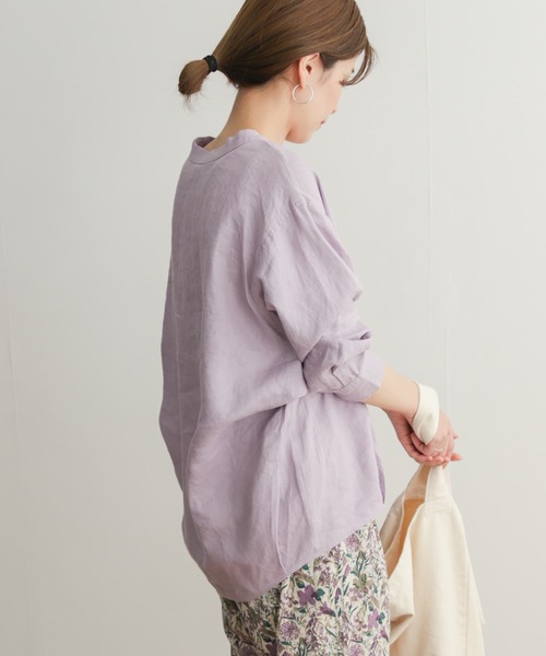 URBAN RESEARCH DOORS(アーバンリサーチドアーズ)の「リネンバックタックシャツ(シャツ/ブラウス・レディース・グリーン系その他/ホワイト/パープル/ネイビー・MEDIUM)」の16枚目の写真