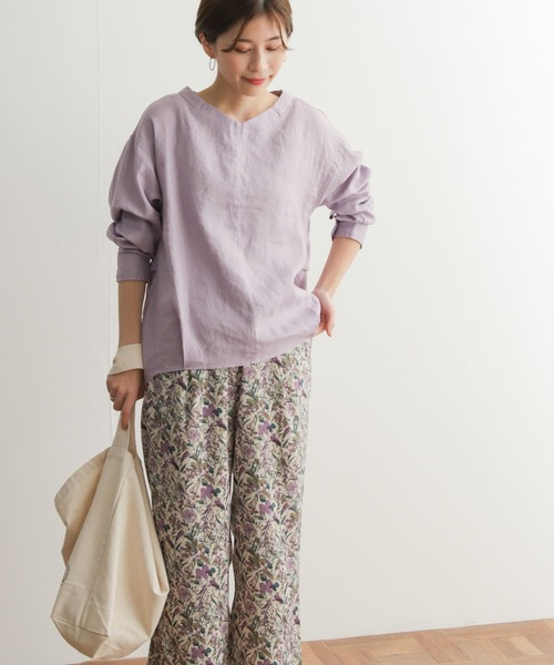 URBAN RESEARCH DOORS(アーバンリサーチドアーズ)の「リネンバックタックシャツ(シャツ/ブラウス・レディース・グリーン系その他/ホワイト/パープル/ネイビー・MEDIUM)」の20枚目の写真