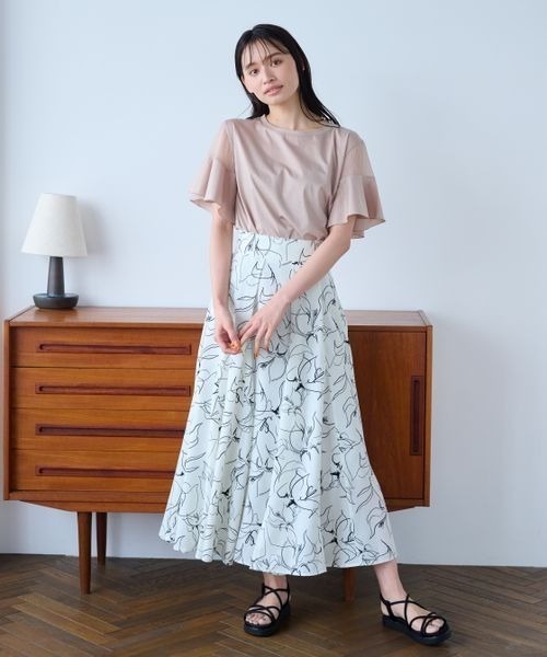 mysty woman（ミスティウーマン）の「ナロースポサン 188708（サンダル・レディース・ブラック/グレイッシュベージュ/ダークブラウン・MEDIUM/LARGE）」の8枚目の写真