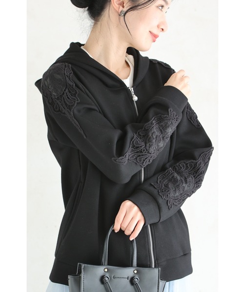 美品♡STYLE DELI バックレースアップブルゾン マウンテンパーカー 黒 SizeMAX×GERRY】別注 胸刺繍マウンテンパーカー【AOKI公式通販】