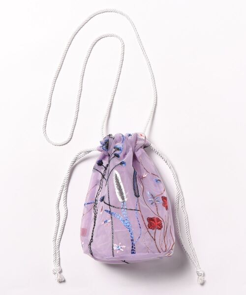 チャイハネ（チャイハネ）の「【チャイハネ】シュルリ巾着ポシェット ミニショルダーバッグ（ショルダーバッグ・レディース・ピンク/グリーン/パープル・FREE）」の16枚目の写真