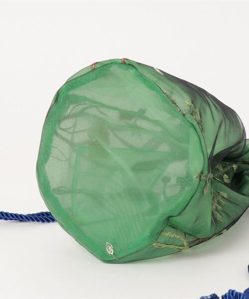 チャイハネ（チャイハネ）の「【チャイハネ】シュルリ巾着ポシェット ミニショルダーバッグ（ショルダーバッグ・レディース・ピンク/グリーン/パープル・FREE）」の4枚目の写真