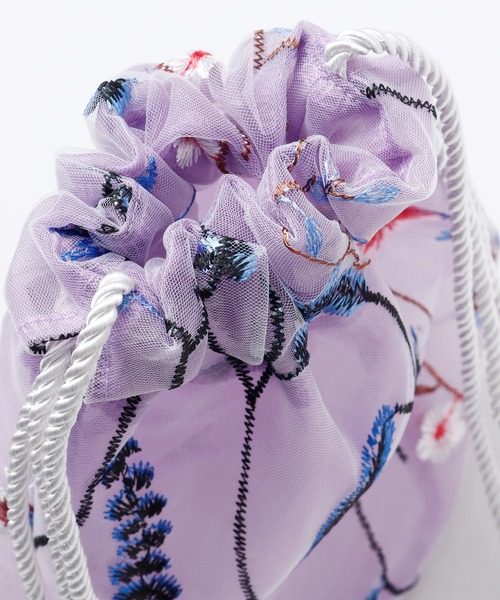 チャイハネ（チャイハネ）の「【チャイハネ】シュルリ巾着ポシェット ミニショルダーバッグ（ショルダーバッグ・レディース・ピンク/グリーン/パープル・FREE）」の15枚目の写真