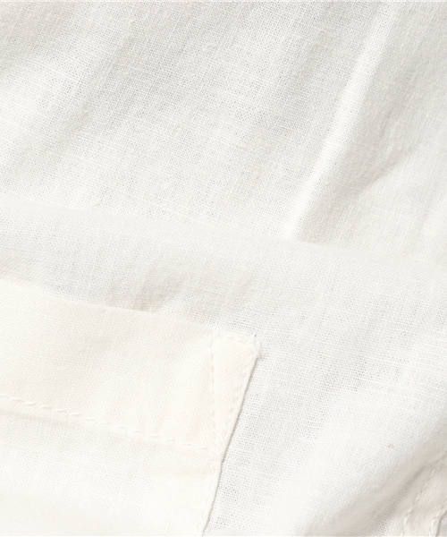 WEGO（ウィゴー）の「WEGO/リネンミックスパターンロングシャツ（シャツ/ブラウス・メンズ・ホワイト/ホワイト系その他/ネイビー/グレー系その他・MEDIUM/LARGE）」の14枚目の写真