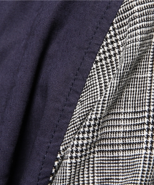 WEGO（ウィゴー）の「WEGO/リネンミックスパターンロングシャツ（シャツ/ブラウス・メンズ・ホワイト/ホワイト系その他/ネイビー/グレー系その他・MEDIUM/LARGE）」の17枚目の写真