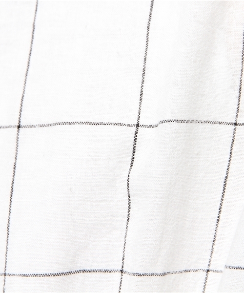 WEGO（ウィゴー）の「WEGO/リネンミックスパターンロングシャツ（シャツ/ブラウス・メンズ・ホワイト/ホワイト系その他/ネイビー/グレー系その他・MEDIUM/LARGE）」の16枚目の写真