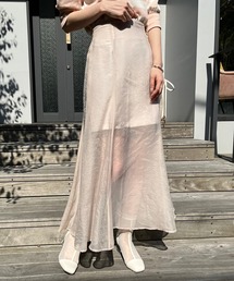 one after another NICE CLAUP | トレンドのシアー感が大人可愛い。リバーシブルシアースカート(スカート)