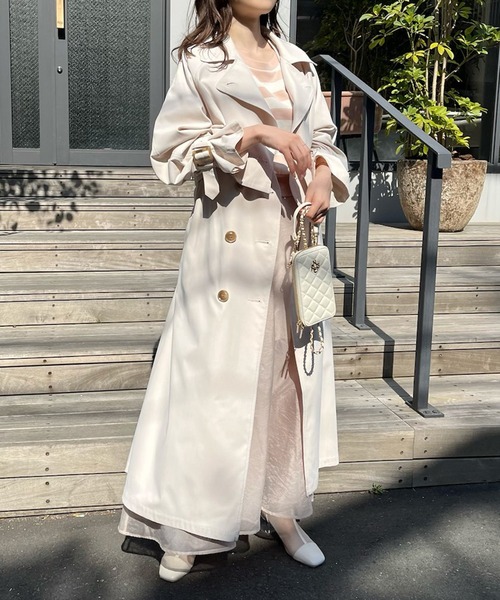 one after another NICE CLAUP（ワンアフターアナザーナイスクラップ）の「リバーシブルシアースカート（スカート・レディース・ブラック/アイボリー/ベージュ・FREE）」の11枚目の写真