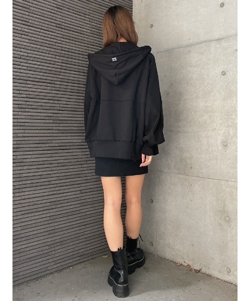 ENVYM - ENVYM　アンビー　長袖パーカー　ブラック　お洒落　大人気　ゆったりサイズ UNISEX 】グラフィックZIPパーカー（パーカー）｜ENVYM