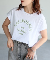 ロゴ刺繍フレンチTシャツ