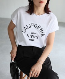 Riberry | ロゴ刺繍フレンチTシャツ(Tシャツ/カットソー)