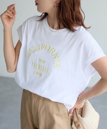 ロゴ刺繍フレンチTシャツ