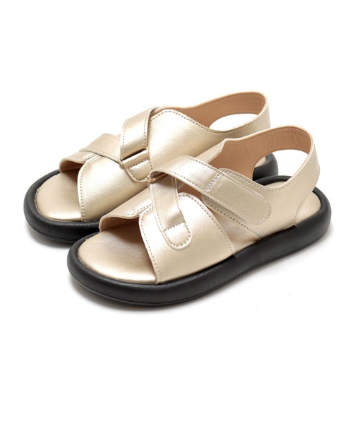 SOROTTO（ソロット）の「ふわふわインソールのフラットサンダル（サンダル・キッズ・ライトブラウン/ブラック/ゴールド/パープル/ホワイト・16.0cm/17.0cm/18.0cm/19.0cm/20.0cm/21.0cm/22.0cm）」の17枚目の写真