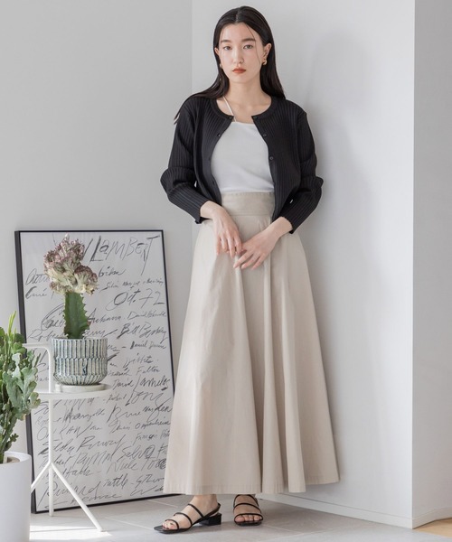 LOWRYS FARM（ローリーズファーム）の「スタイルUPカップアシメＳＴ　177888（タンクトップ・レディース・アイボリー/その他/ブラック/ブラック系その他・FREE）」の7枚目の写真